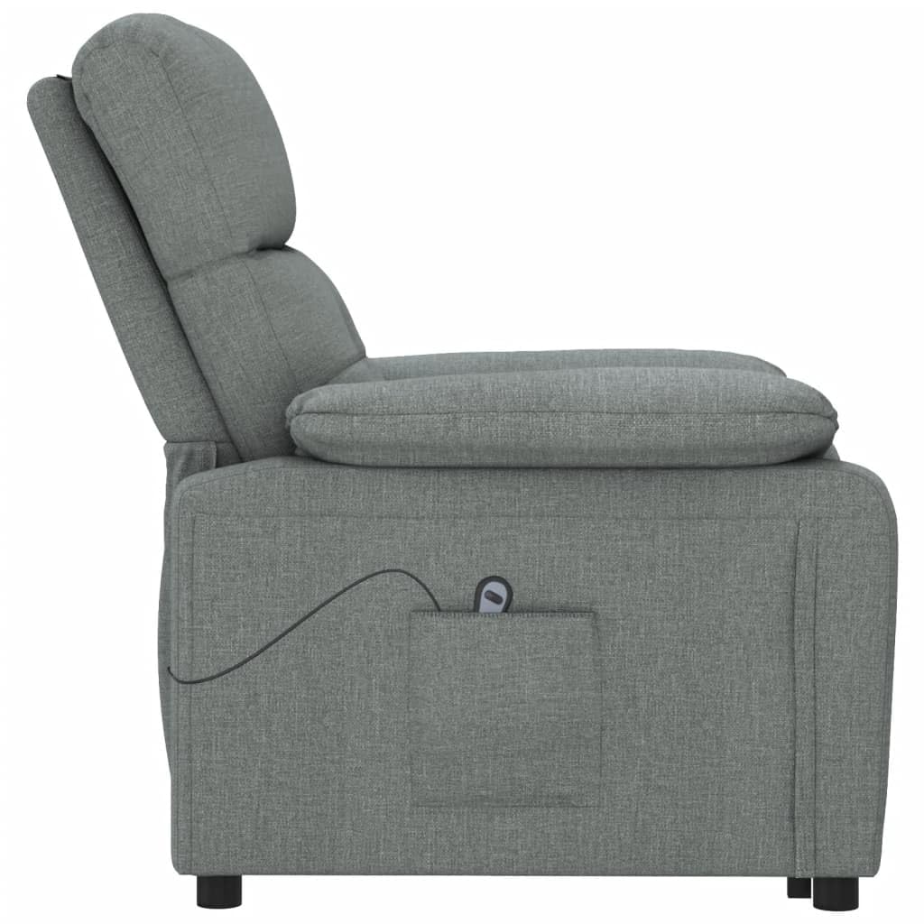 Sillón eléctrico reclinable, Sillón Relax, Sillones Reclinables, Butaca Reclinable, Sillon Lactancia, Sillon Individual, Sofa Relax, Sillon Orejero, de Tela Gris Oscuro