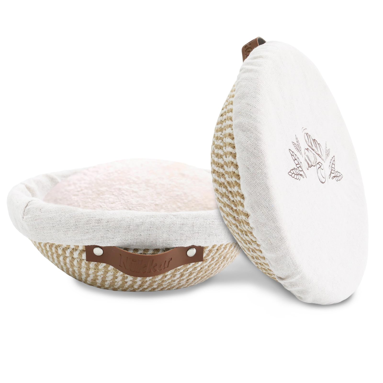 Panier à Banneton En Rotin Naturel Avec Doublure - Pour Pain Au Levain, Fermentation Parfaite