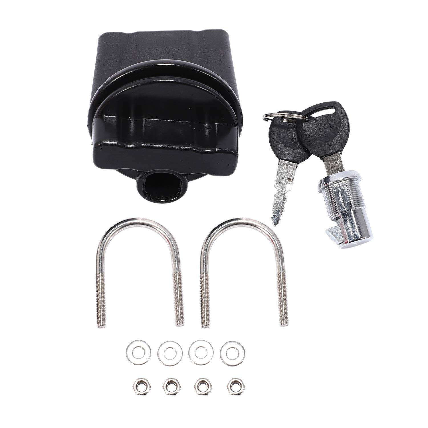DepóSito de Combustible Negro de 5 Litros DepóSito de Aceite de Repuesto de Motocicleta de Coche Jerrycan de Respaldo Recipiente para Jarras de Combustible con Cerradura y Llave