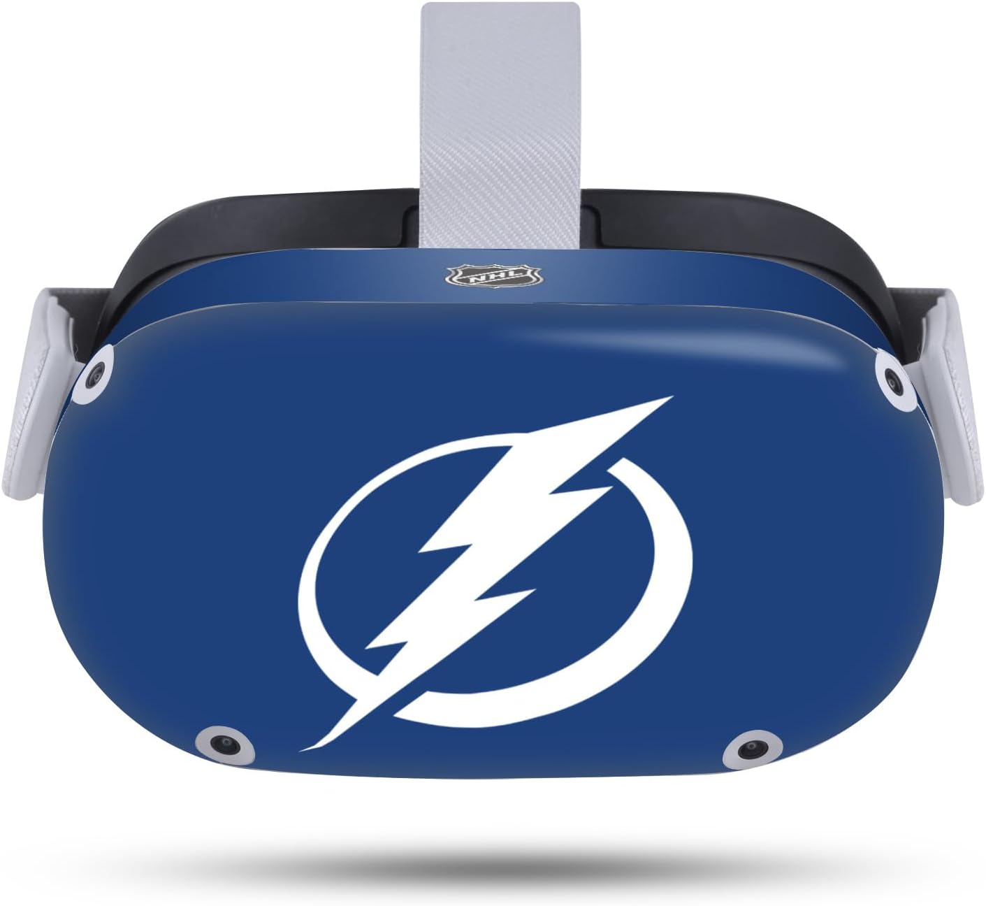 Head Case Designs Officially Licensed NHL Plain Tampa Bay Lightning Vinyl Sticker Skin Decal Cover Compatible with Meta Quest 2