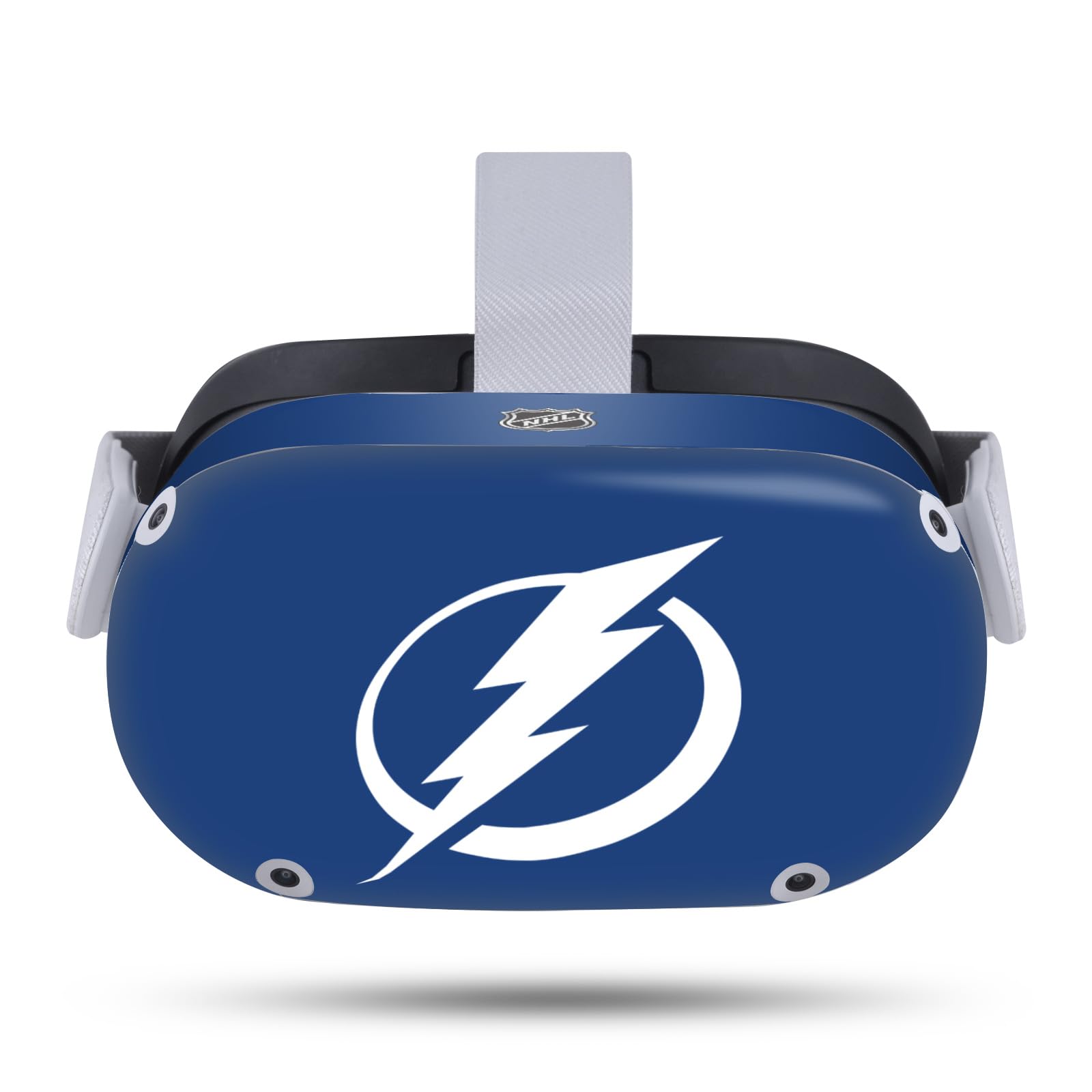 Head Case Designs Officially Licensed NHL Plain Tampa Bay Lightning Vinyl Sticker Skin Decal Cover Compatible with Meta Quest 2