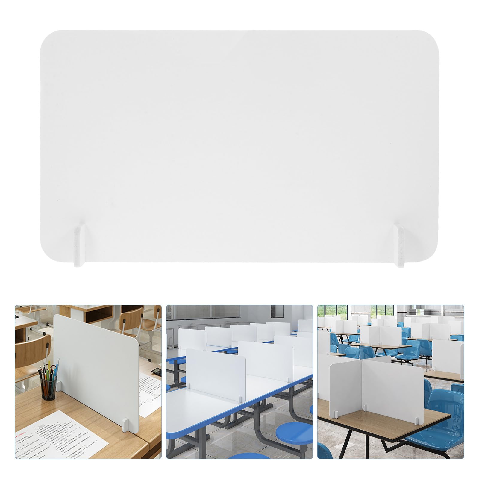 Panel de división transparente para escritorio de oficina, 50 x 30 cm, divisor acrílico para aulas y trabajos, tablero modular aislante C antisalpicaduras