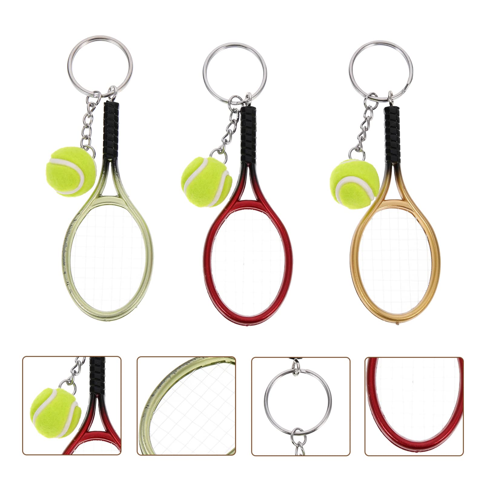 LIFKOME 15 Piezas tenis llavero de tenis tennis llavero de dibujos animados s para llaves de coche carteras de decorativo de plastico