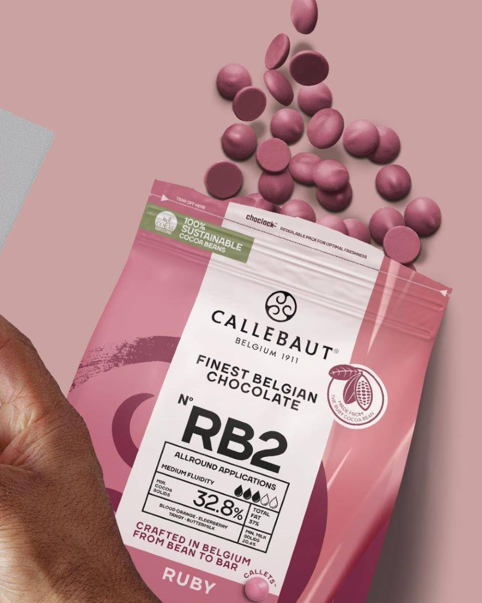 Callebaut Ruby RB2 Kuvertüre Callets 32.8% Kakao 2,5 kg