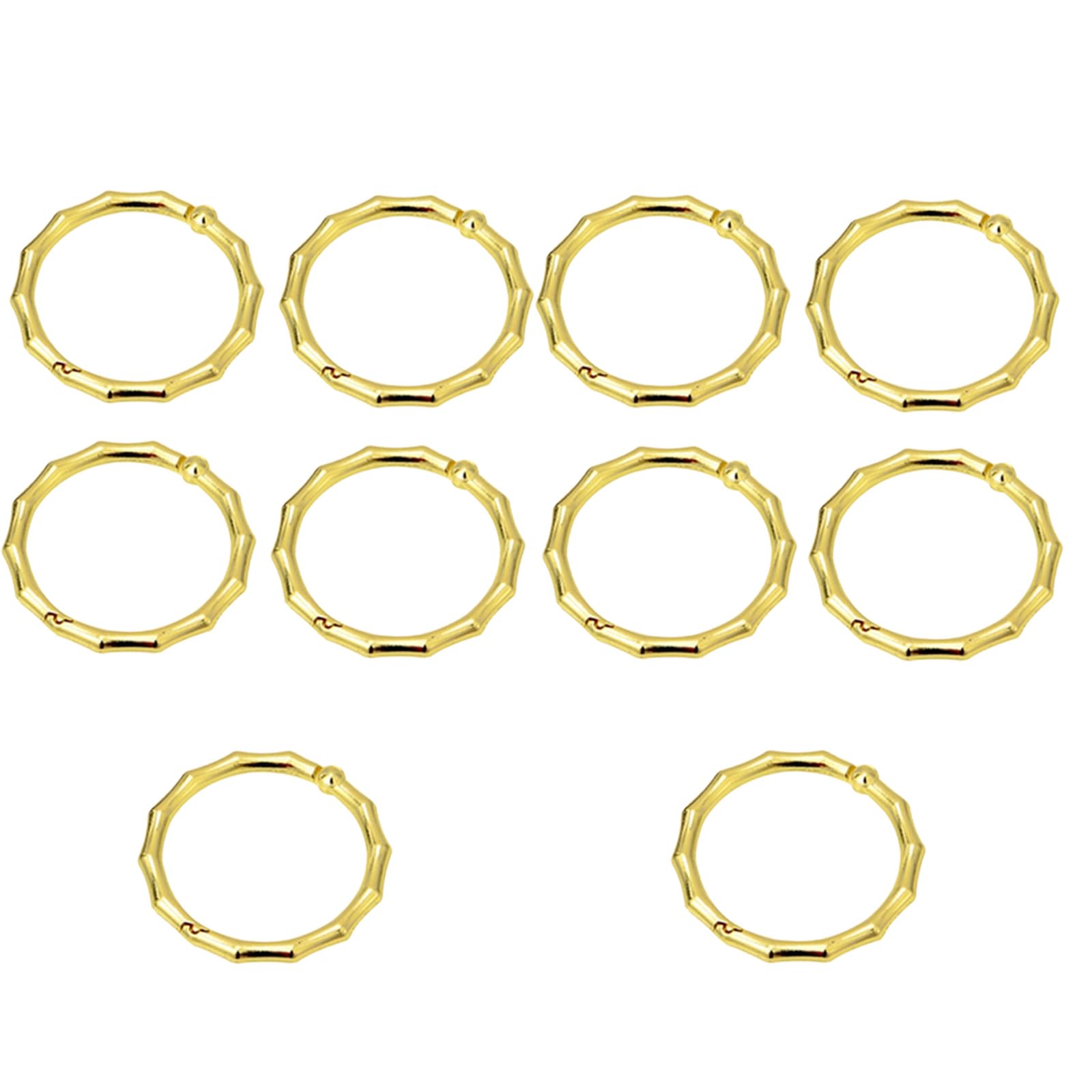 Anneaux de reliure Paquet 10 anneaux 20 mm/30 mm diamètre intérieur à feuilles mobiles petits livres cartes cahier for l'école, le bureau, la maison, anneau(20mm)