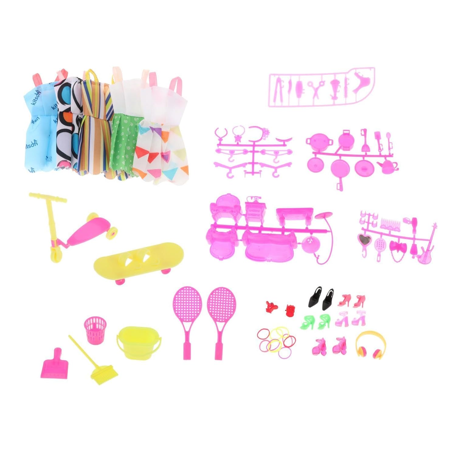 THE STYLE SUTRA Doll Fashion Set Pretend Handcraft for Girls Gifts Festivals Educational Toy 79pcs B 6 61Y02RYZ2sL. SL1500