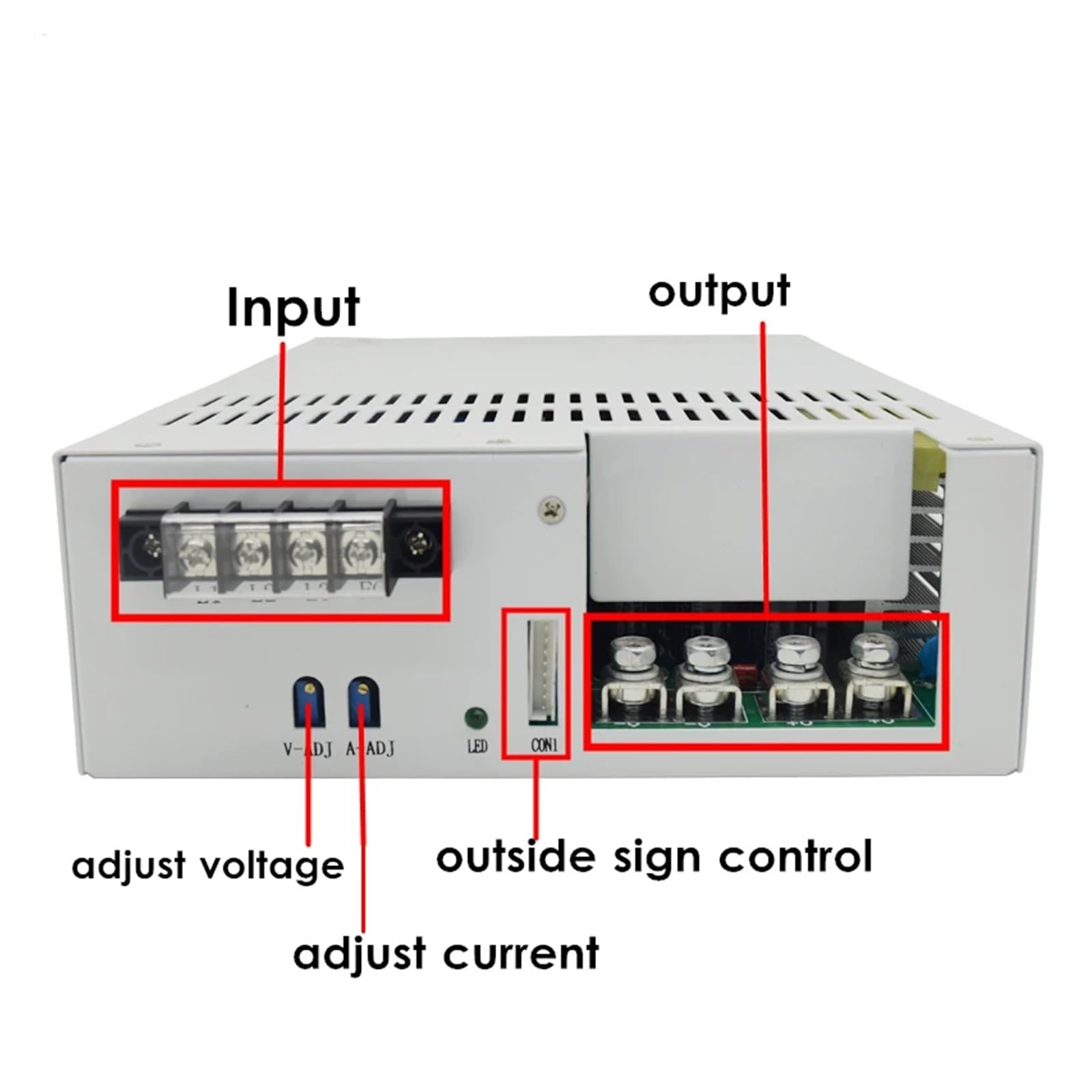 Zasilacz przełączający o dużej mocy 4000 W 0-24 V/36 V/.../220 V smps wejście 110 V/220 V/380 V AC regulowany prąd i napięcie S-4000 (0-110V 0-36A)