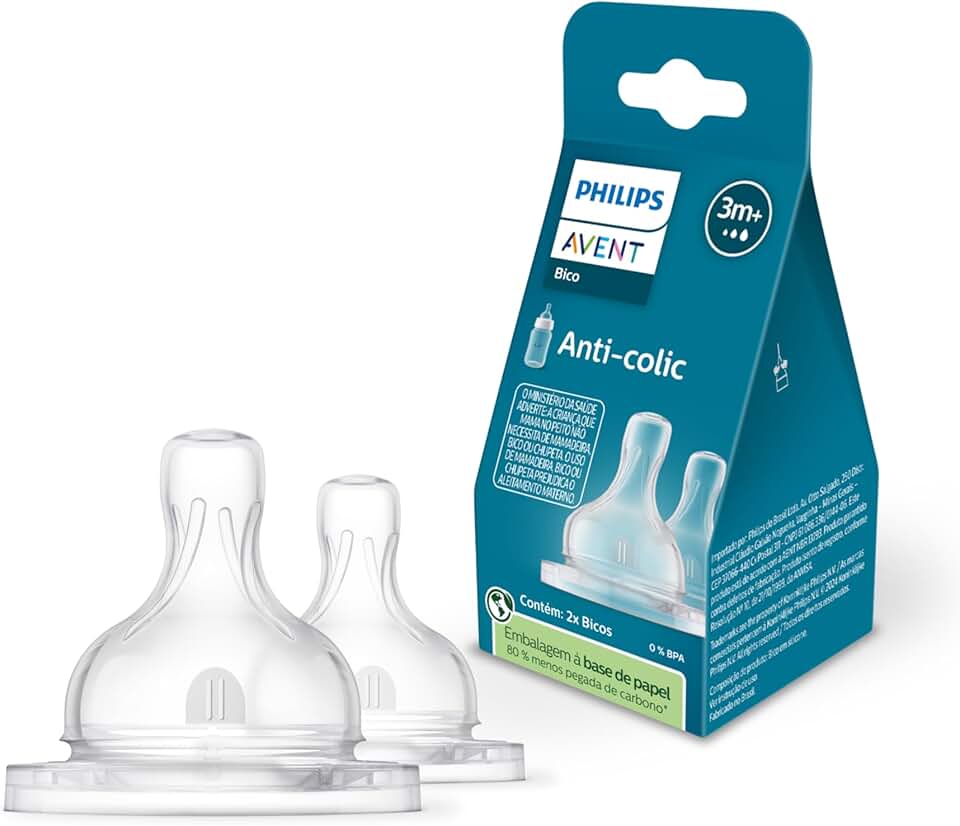 Kit Duplo Bico Anti-Colic 3m+ Philips Avent Fluxo Variavel N 03