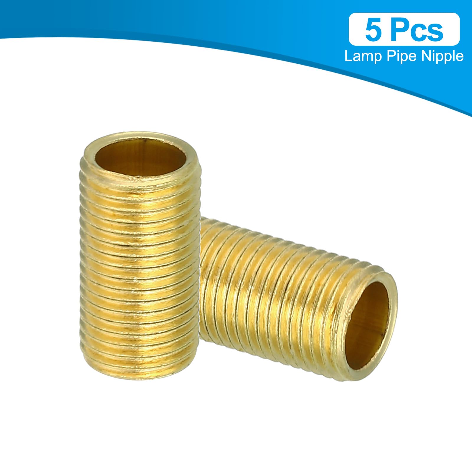 Pipe Fitting Reducer PATIKIL Thread Reducer Nuts - 8pc M10 To M6 Brass ...