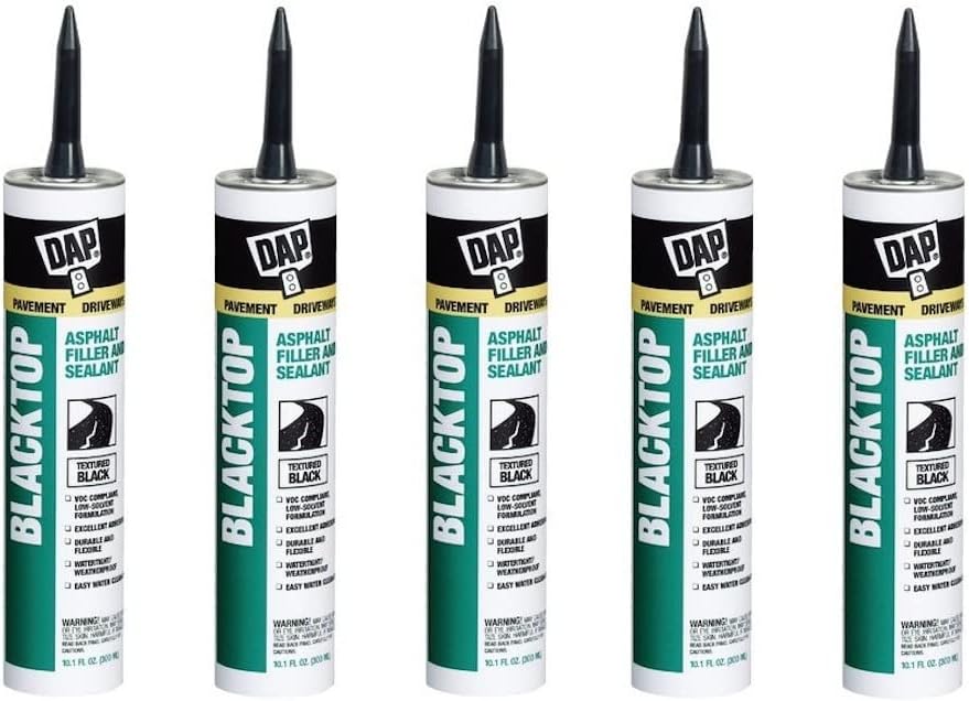 Dap 27065 Blacktop Asphalt Filler and Sealant 10.1-Ounce, Pack of 5