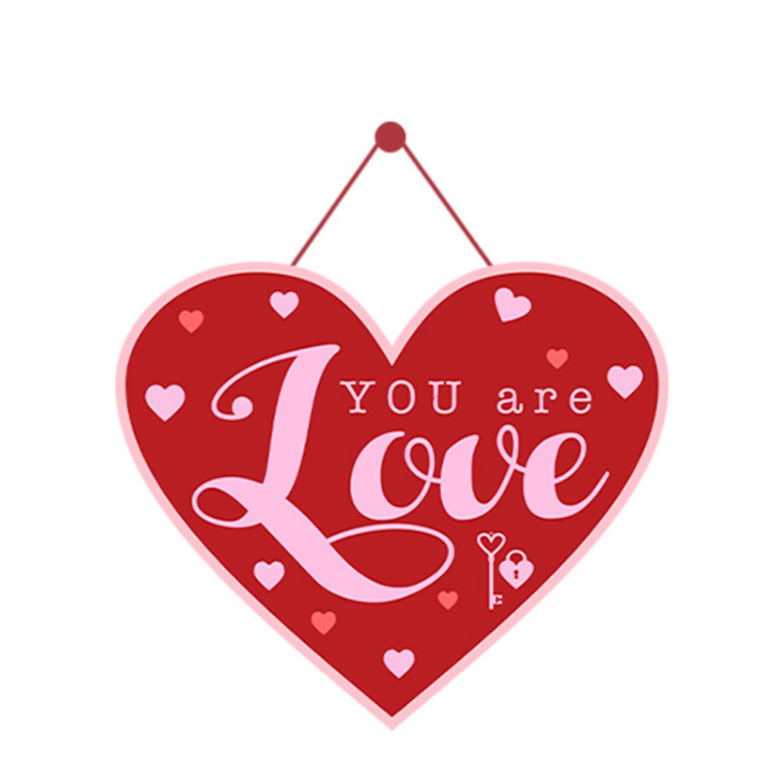 Kalttoy Style10 Indoor Outdoor Valentine Door Decoration Paper Hanger Easy To Hanging Wall Ornament With Rope Handcrafted Valentine Wall Ornament Easy Cord For Both Spaces