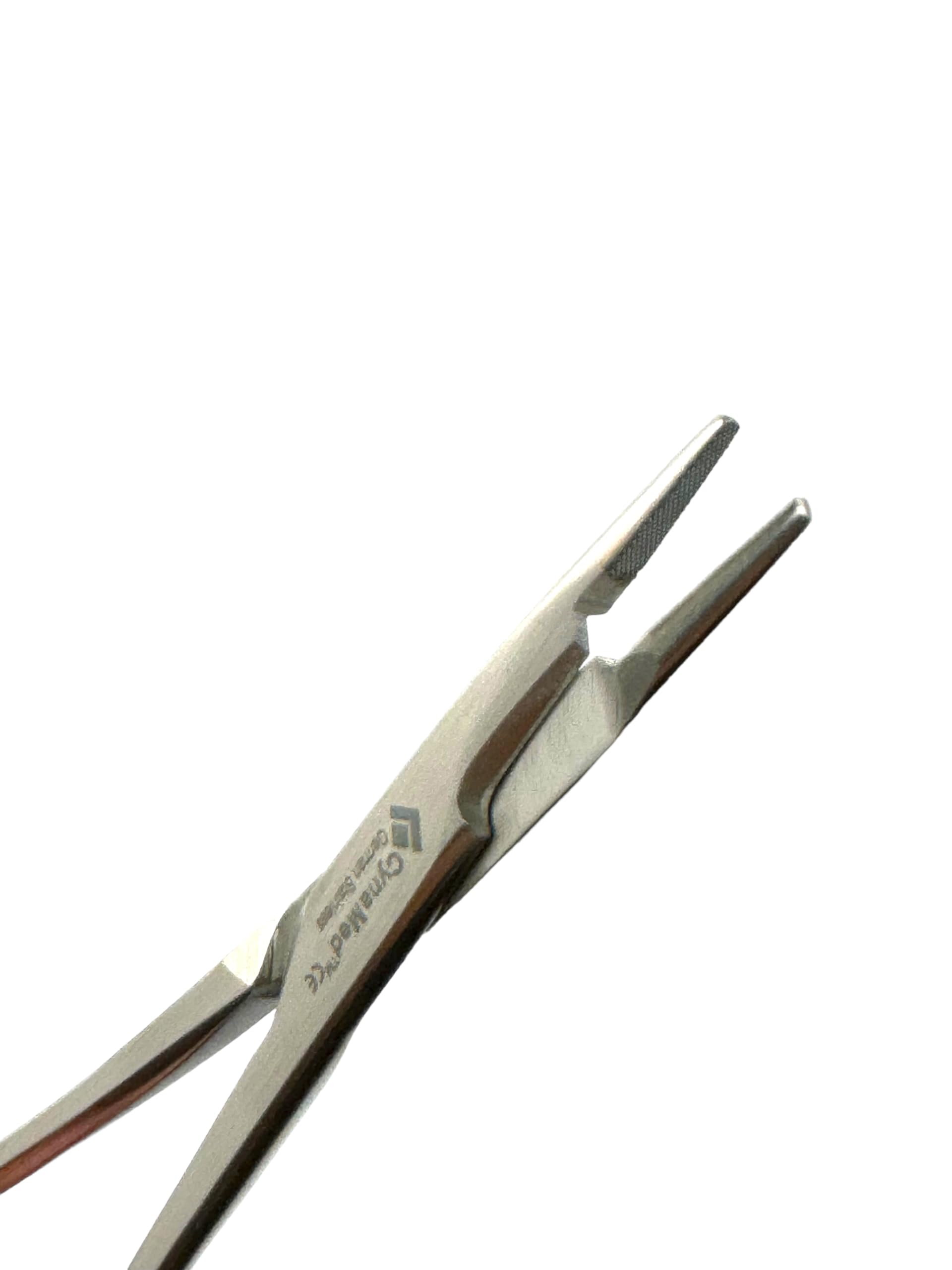 Olsen Hegar Needle Holder Gold Rings with Tungsten Carbide Inserts Features Cutting Blade and Lock Ratcheting Mechanism German Stainless Steel - Artlab (5.5 Inches (13.97cm))