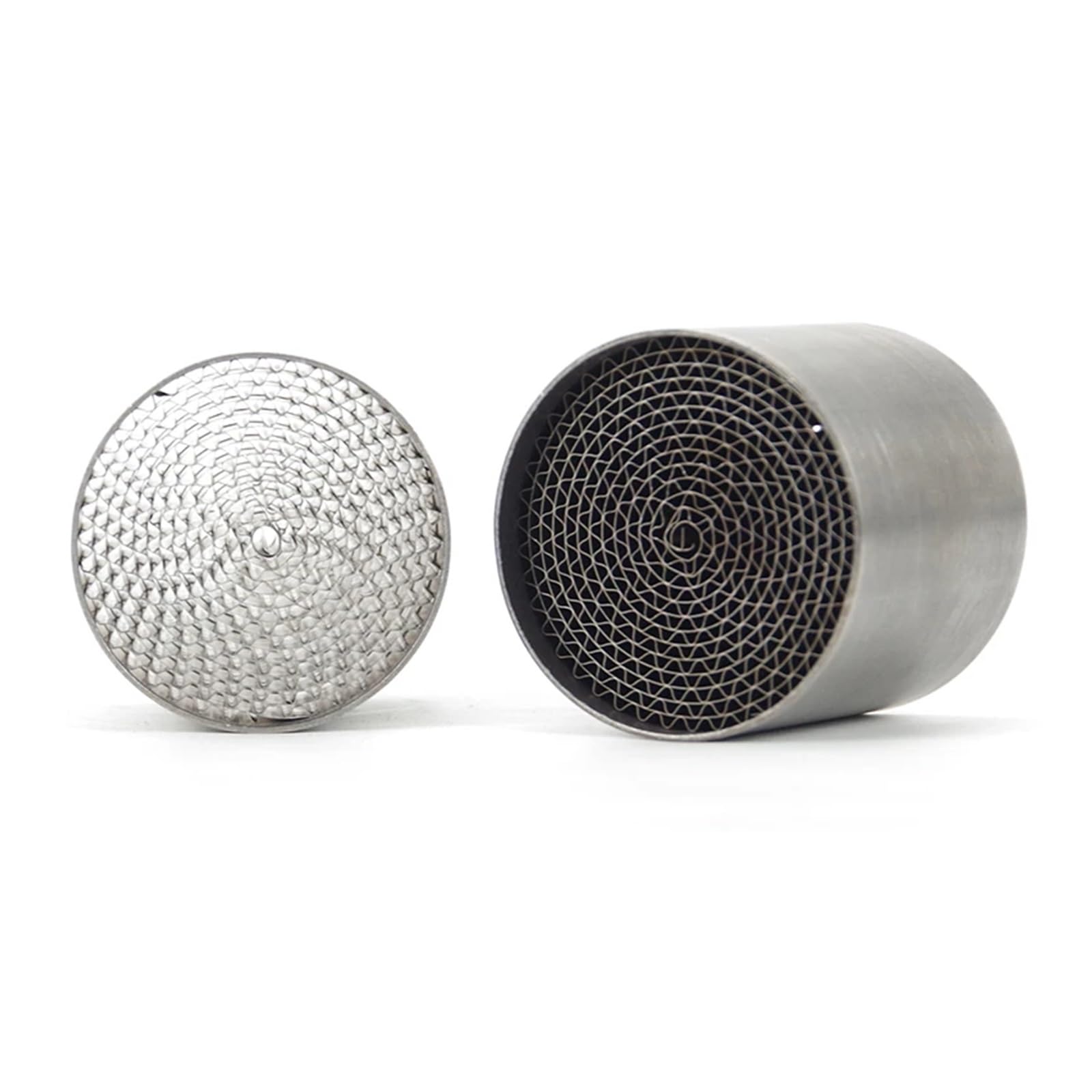 D'échappement Moto Pot d'échappement Moto (35 mm, 42 mm, 45 mm, 48 mm, 50 mm, 53 mm) avec catalyseur et réducteur de Bruit, Compatible avec pour la Plupart des modèles de véhicules.