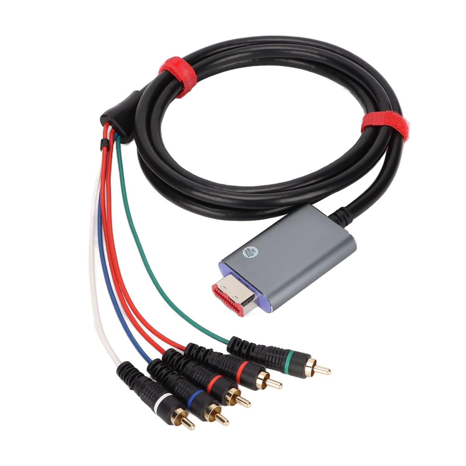 Component Cable High Definition Double Shielded Plug and Play Digital AV Output Cable for 5.9ft Length NTSCPAL Consoles