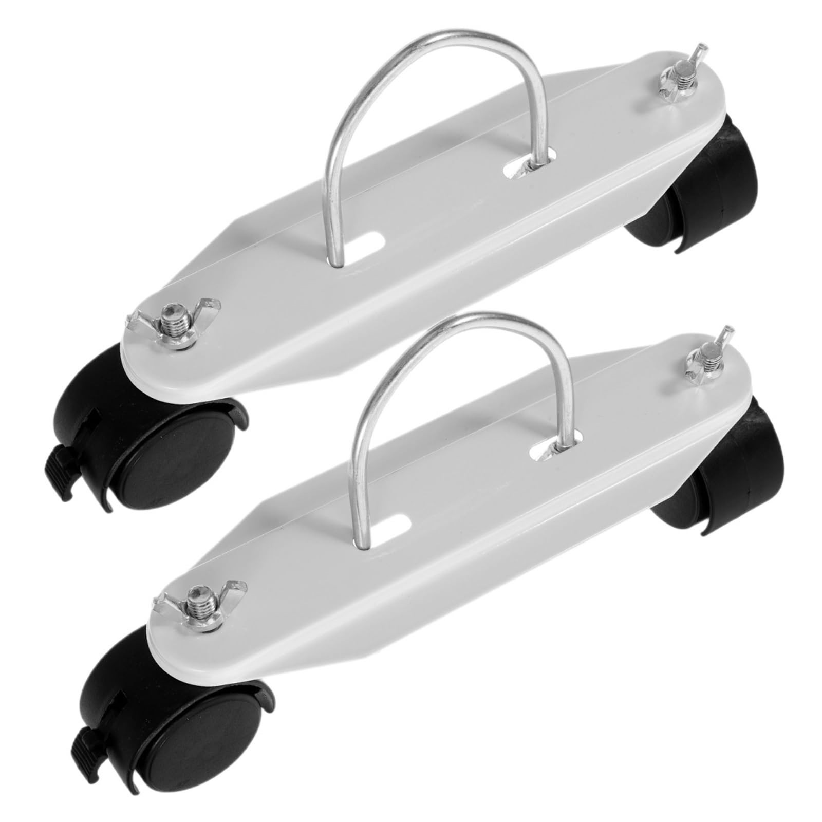 SUBLXPoten Radiator Bracket 1 Pair Caster Wheels For Electric Radiators Sturdy Mobile Heater Support Bracket Pulley Portable Wheel Base