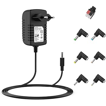 Universal AC DC Netzteil Ladegerät 12V 2A Netzkabel Ladegerät für Router,Wifi,Lautsprecher, LED-Lichtleisten, Webcam,FritzBox,Set-Top-Box und weitere 12V-Geräte (Automatische einstellung, 7 Tipps)