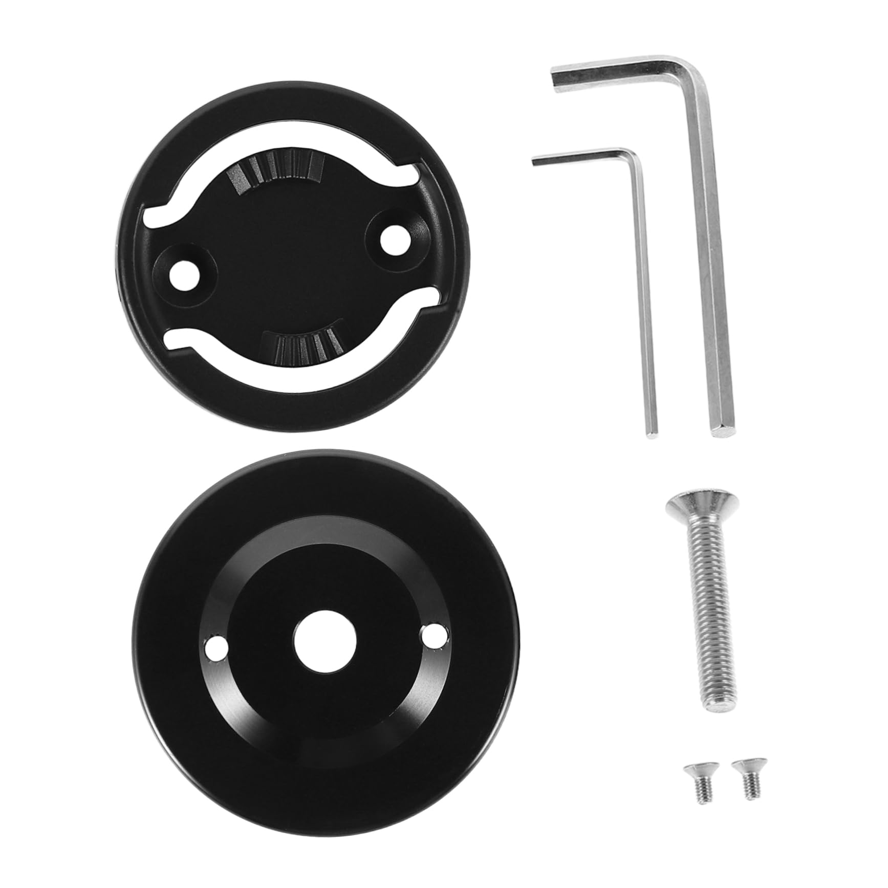 GOOHOCHY Aluminum Alloy Headset Cap Bike Computer Mount Front Fork Cap for Road