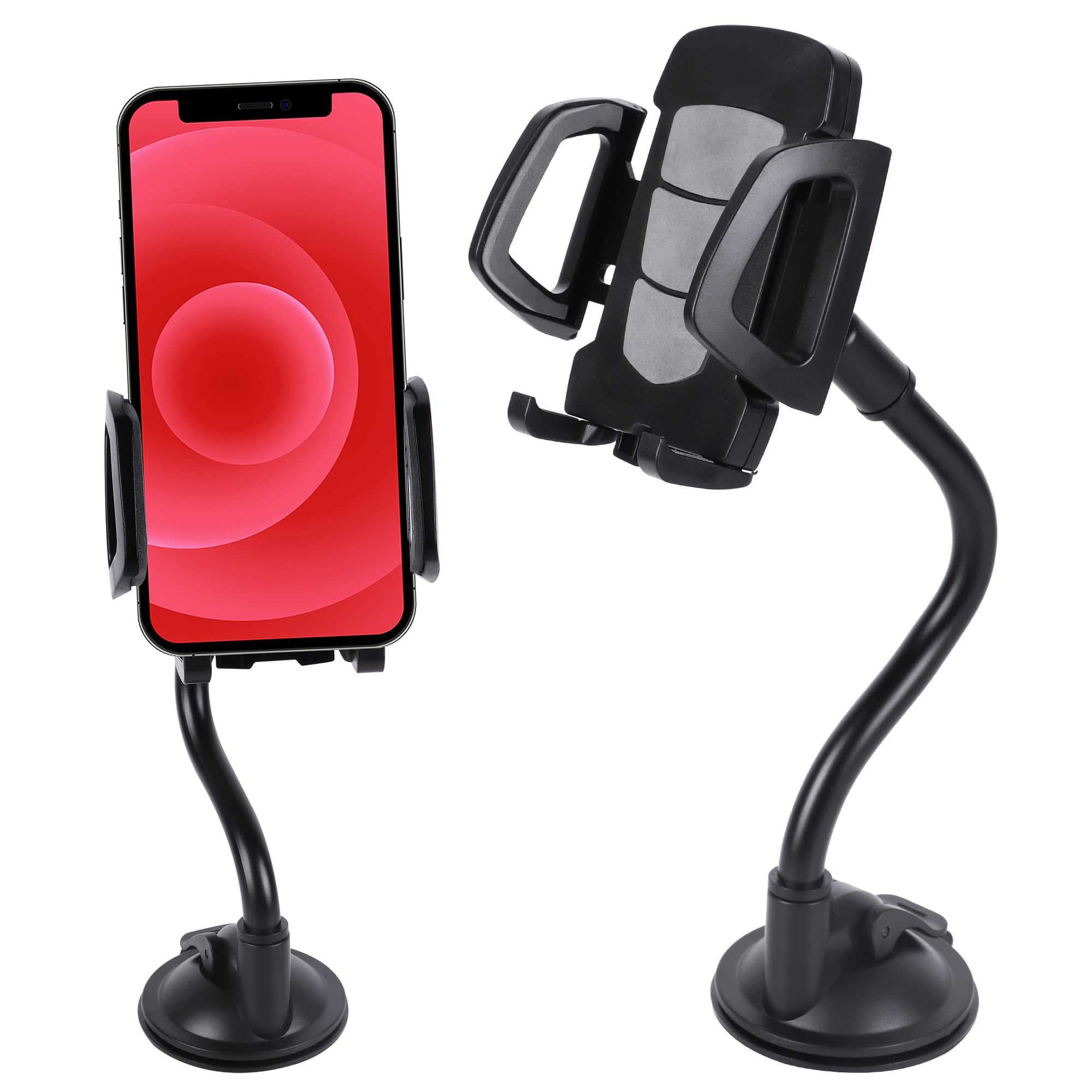 UHFaFi Dash Mount Phone Holder, Black, Compatible with iPhone 14/14 Pro/14 Pro Max, Samsung Galaxy S22/Note 20/A72/A52 5G, Huawei Google OnePlus and all smartphones
