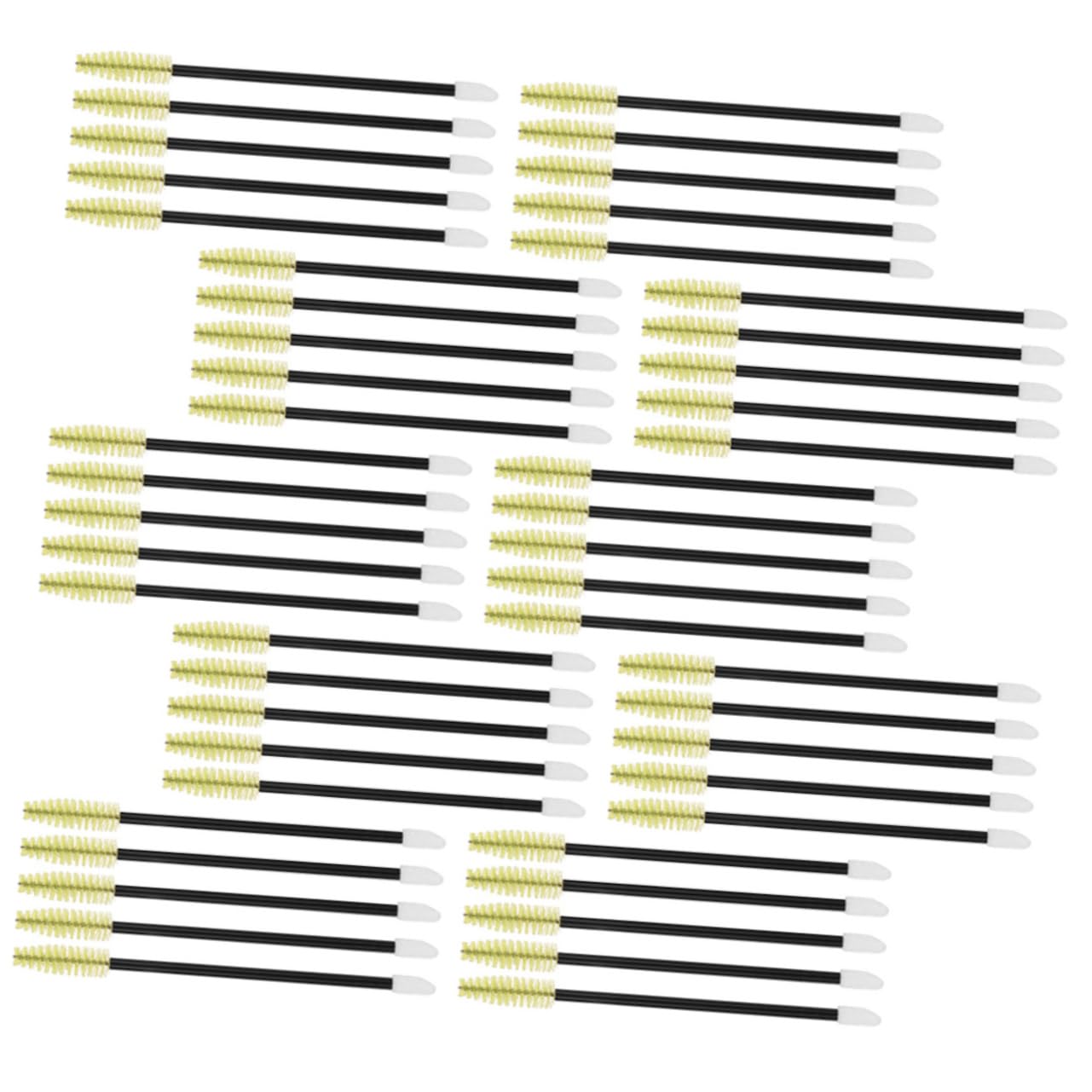 Baluue Travel-sized Eyebrow Brush Mascara Applicator 50pcs Disposable Lash Wands for Easy Makeup