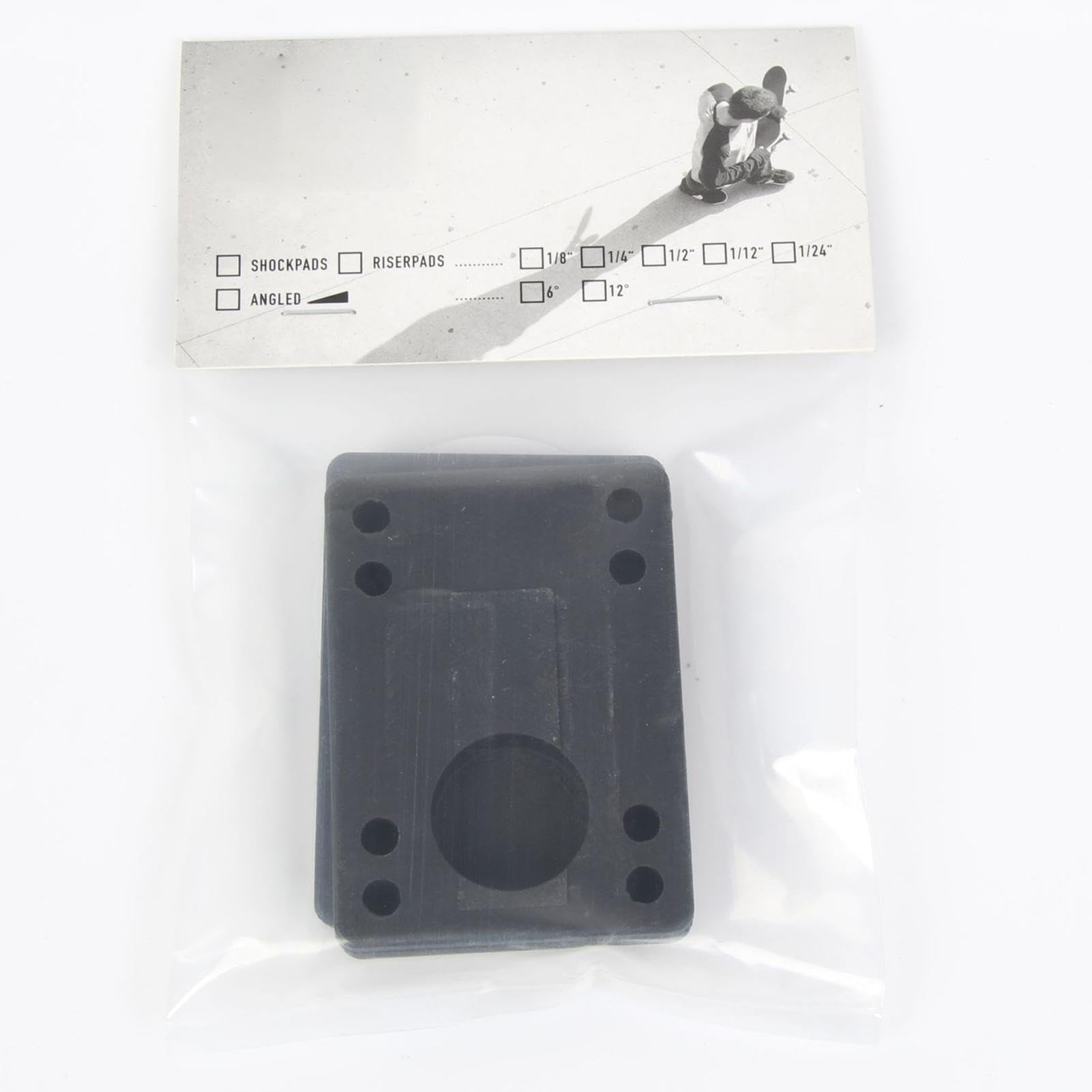 Générique Skateboard Shock Pads, Angle Wedge Riser Pads. Rubber Skateboard Pads. Wheelbite Prevention Pads. Shock Absorbers. Skateboard Riser Pads Soft Rubber 72x52mm/2.83 X 2.05inch