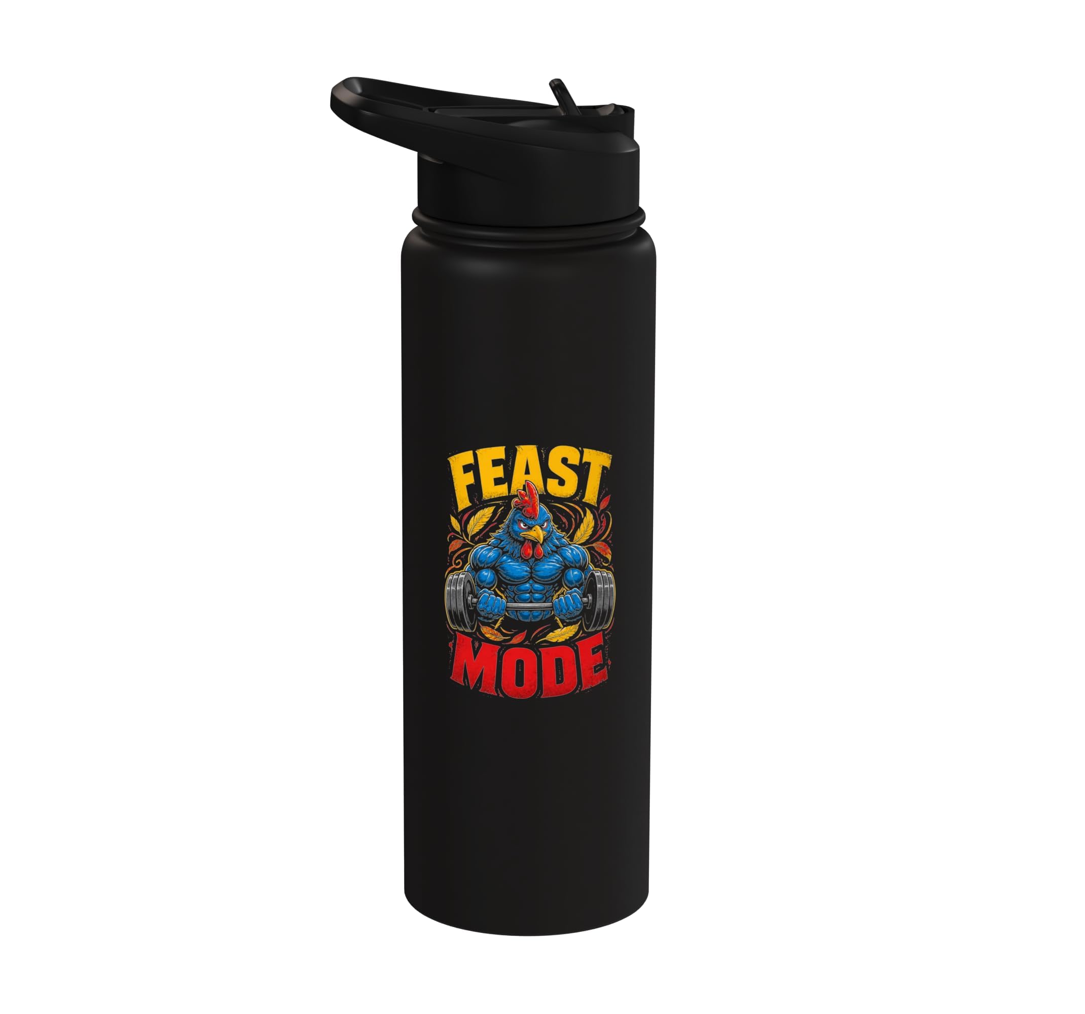 Stainless Steel Insulated Water Bottle Black 30 Ounces