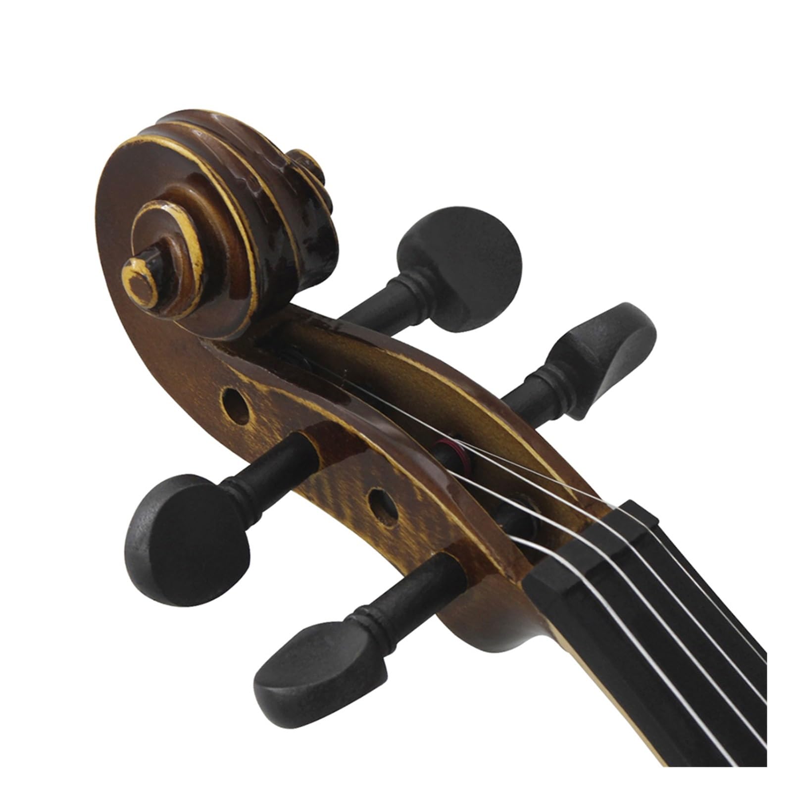Violini Violino Acustico in Legno Massello 4/4 con Custodia per Arco Strumento A Corde Violino Studenti Principianti Musicali