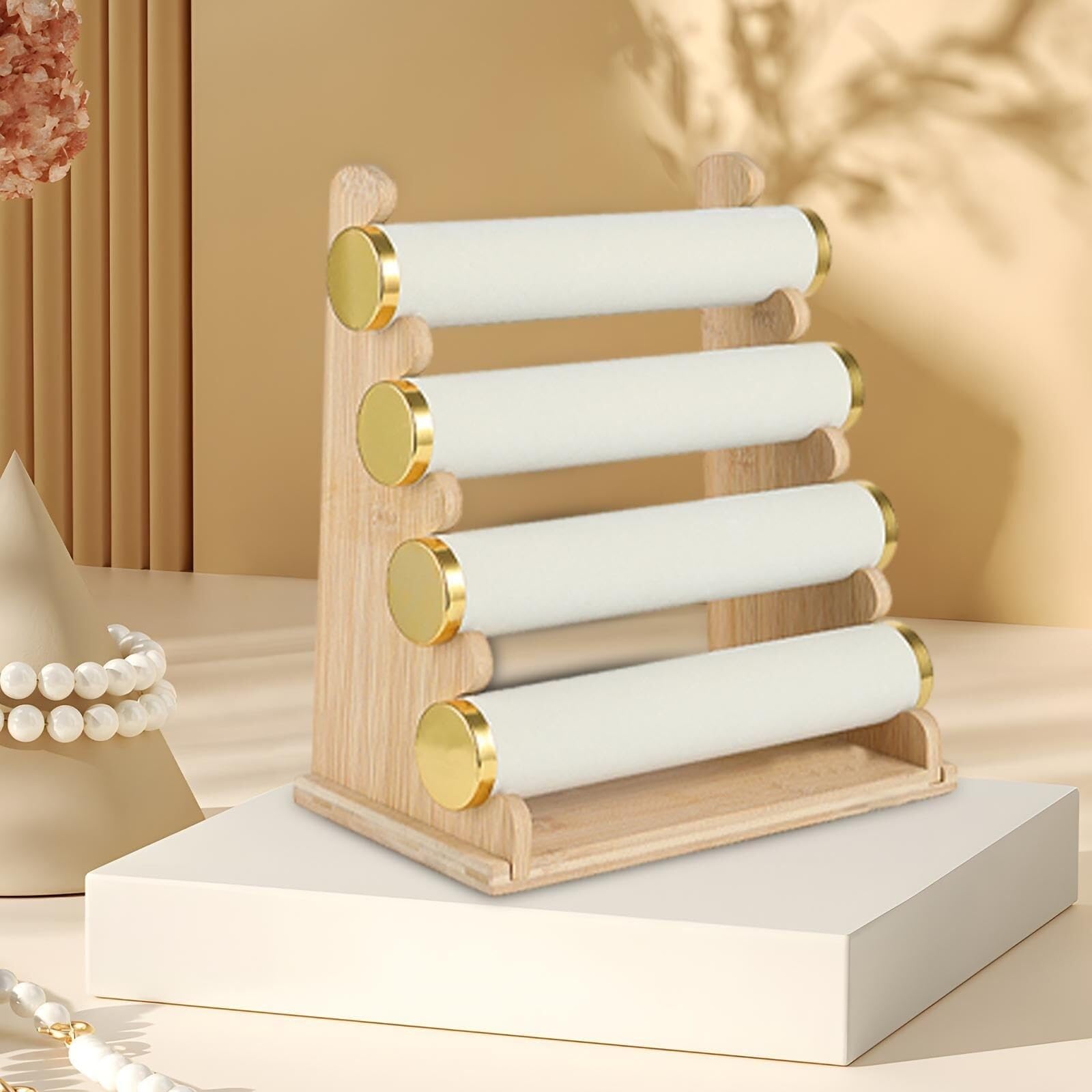 Présentoir à Bijoux, Organisateur de Bracelets, Porte-Bracelets, Organisateur de Rangement de Bijoux, Support pour Montres, présentoir pour Colliers et Bracelets