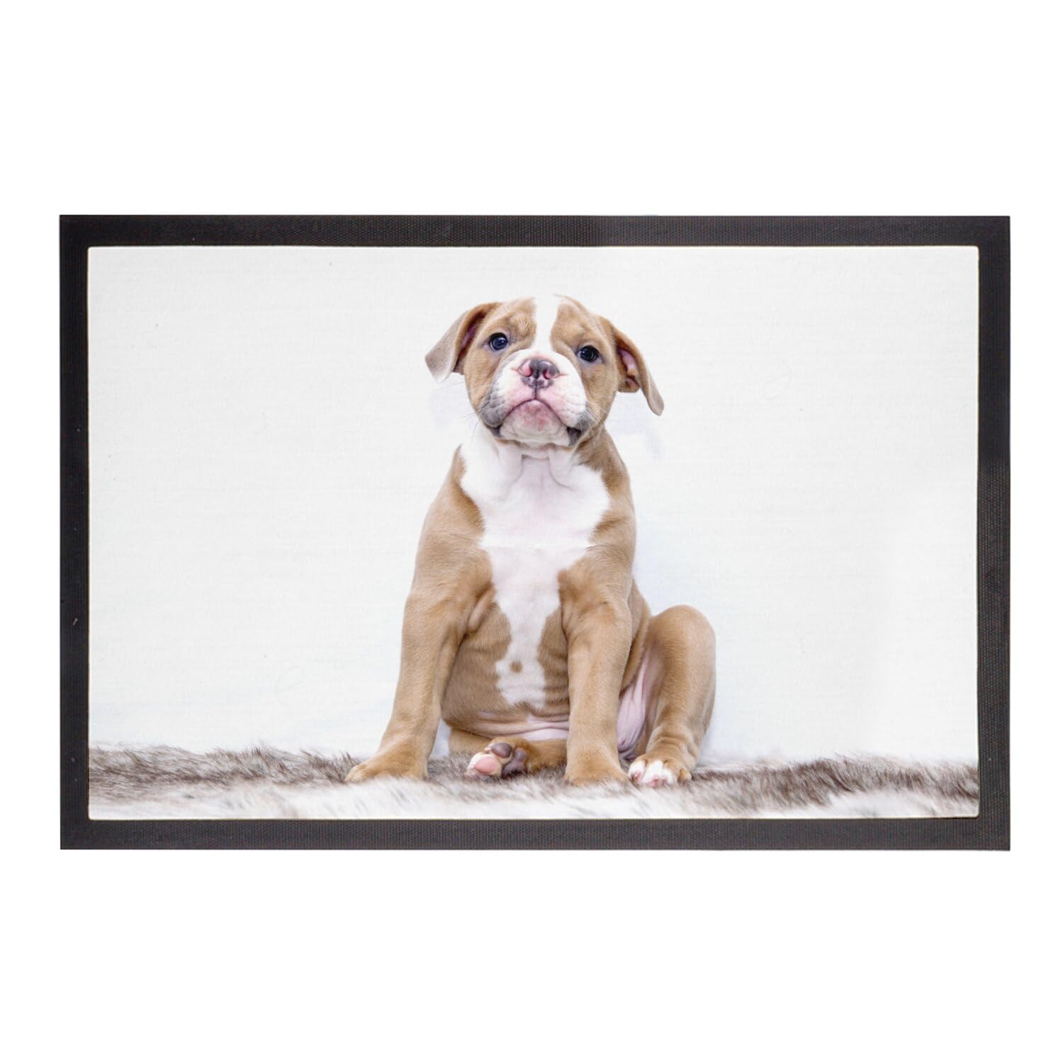 Paillasson bébé chien mignon imprimé chiot bulldog adorable
