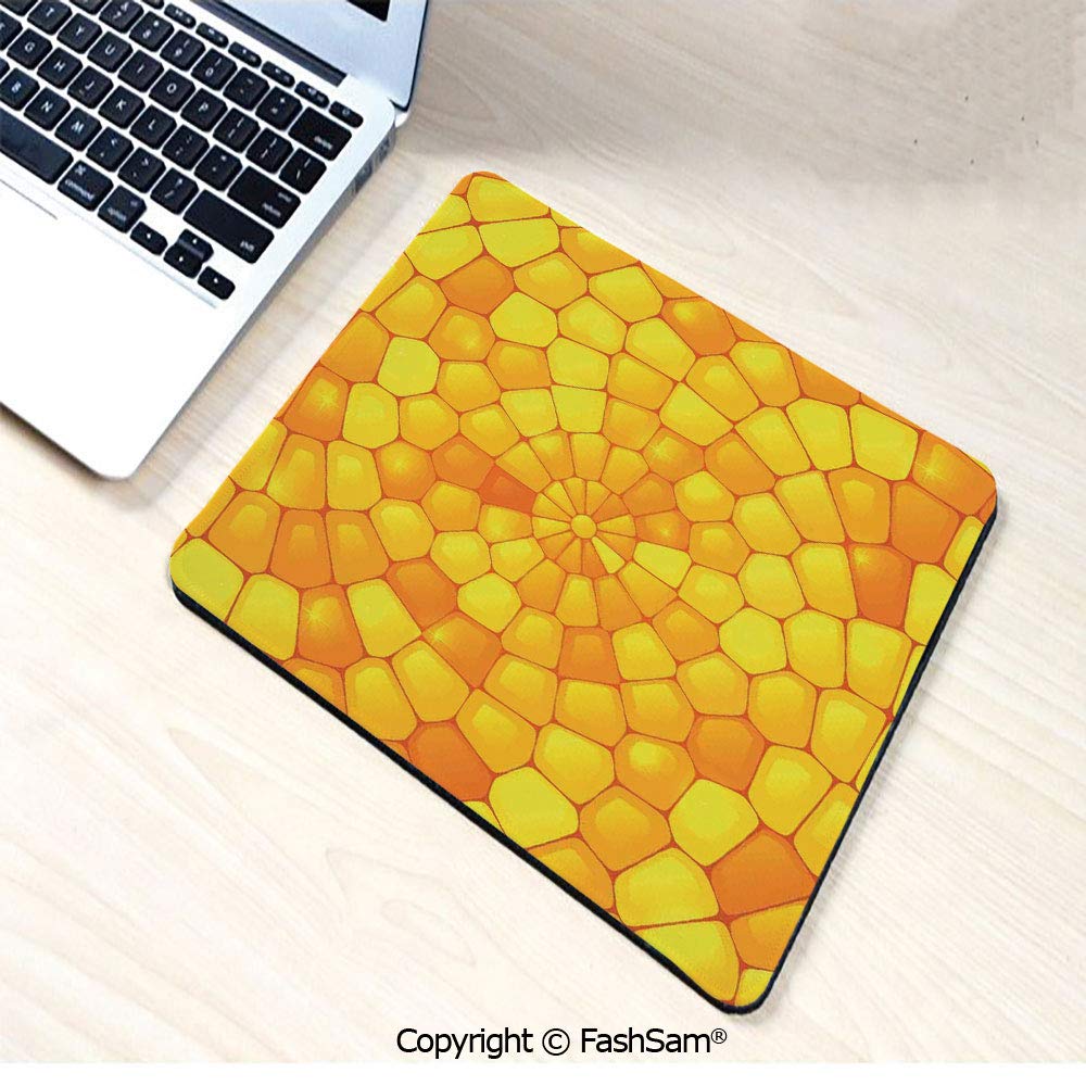 Personalized 3D Mouse Pad Abstract Stained Irregular Glass Mosaic Patterns Crystal Light Decor Illustration for Laptop Desktop(W7.8xL9.45)