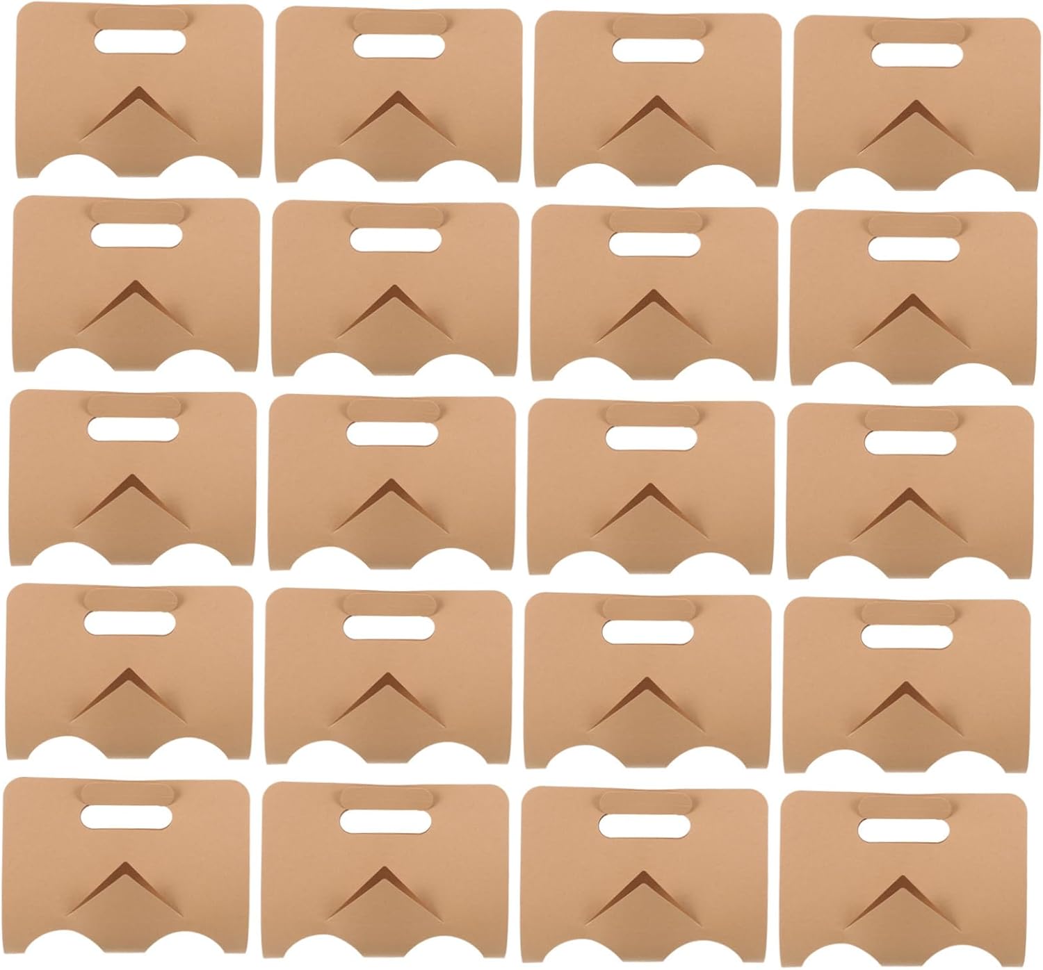 50Pcs Drink Carrier with Handle Portable Beverage Cup Holders for Coffee Milk and More for Takeout Office School and Home Use