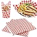 AFASOES 100 Pcs Papier d'emballage Alimentaire Graisse Étanche Deli Sandwich Wrap Papier Cire Papier d'emballage 11.02 * 10.24 Pouces pour Hamburger Pizza Pain Viande Friuit Cuisine Camping Maison