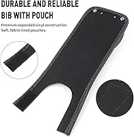 Vista 6 de Newsmarts Cubierta del tanque de cuero de la PU del panel del cojín del babero W/bolsa para Harley Davidson para Softail Fat Boy FXST FXSTB FLST