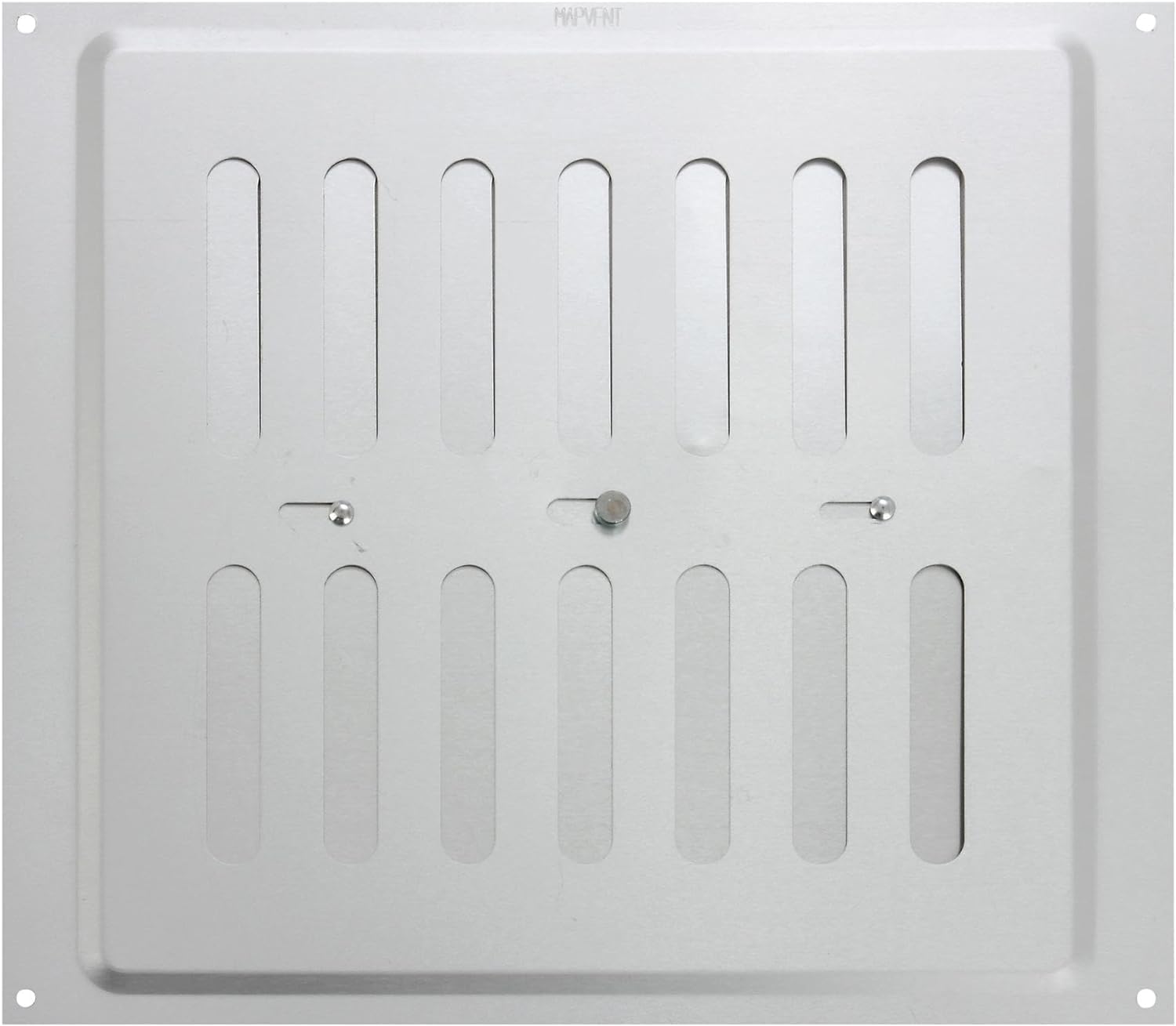Aluminum Louvre Air Vents 9” x 9” Satin Aluminium/Metal Chrome Effect Wall Grille Internal Vent Covers Ventilation Grilles for Cupboard Wardrobe Ventilation1 Pack - Image 2