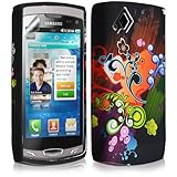 Schutzhülle aus Gel für Samsung Wave 2 S8530, mit Motiven und Displayschutzfolie