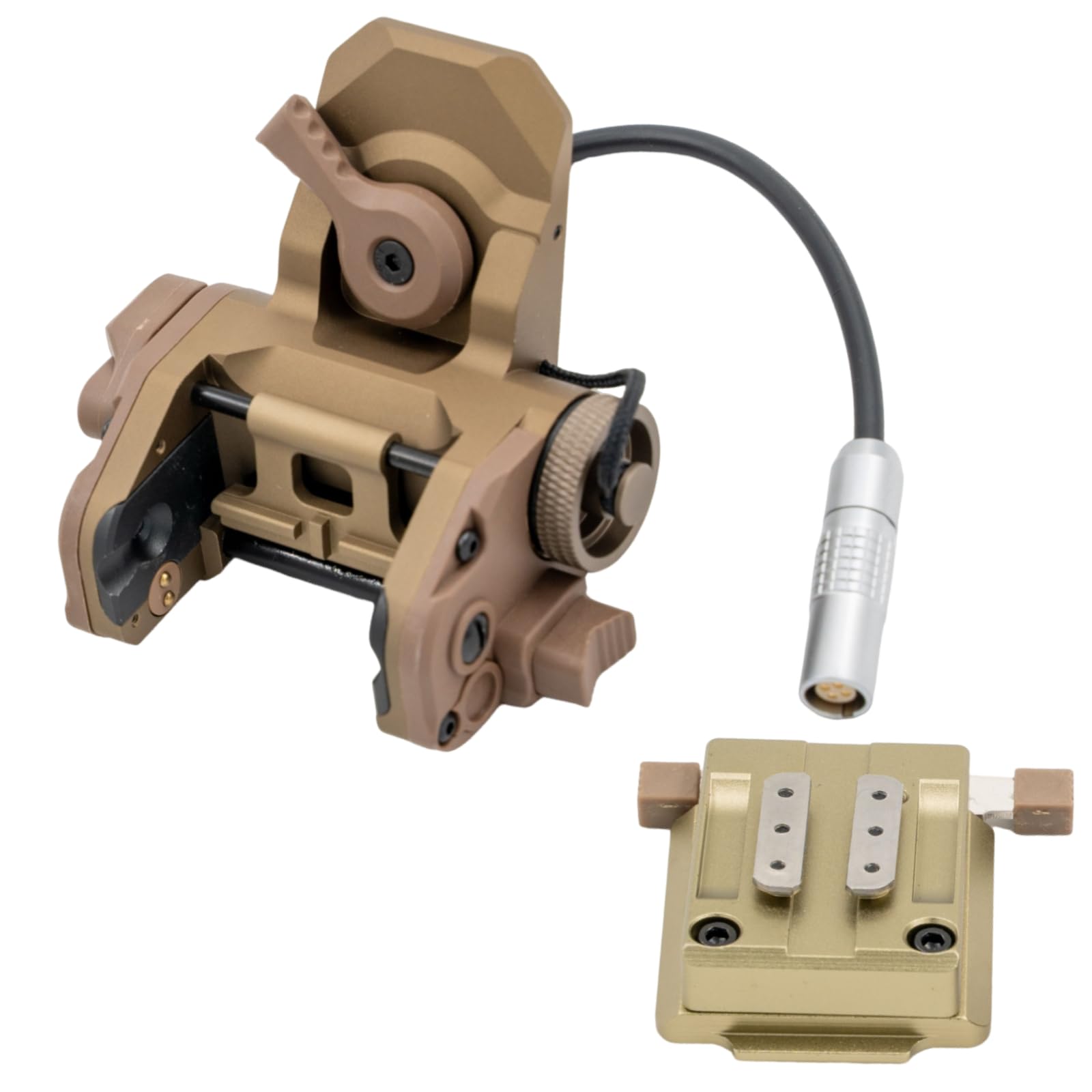 FMATAL GEAR FMA Tactical Helmet GSGM NVG Bracket with funtion for Dummy NVG AVS6/9/10 GPNVG18 PSQ36 (BK-A Set)