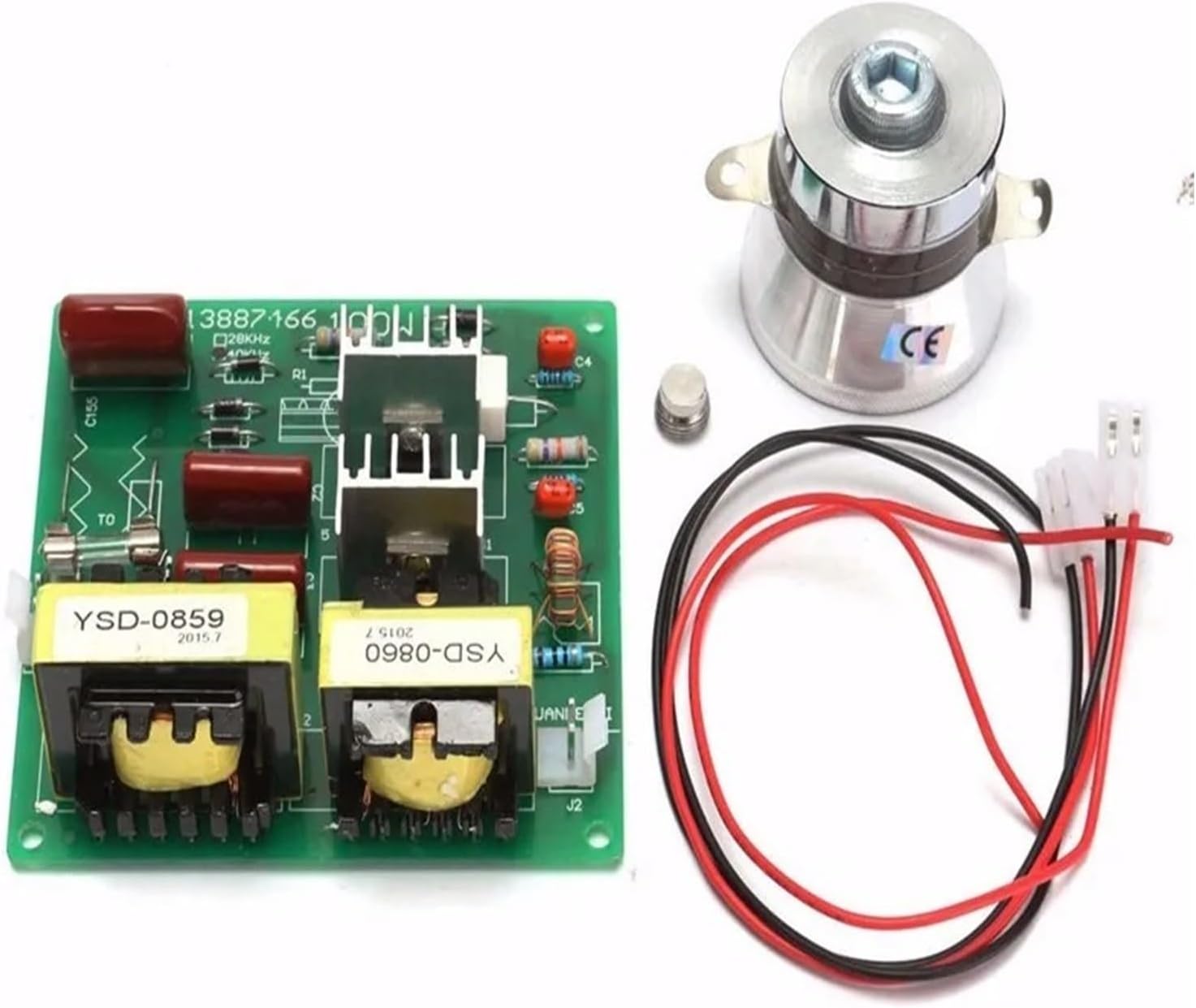 Cleaner Power Driver Board+1pcs 60w 40k Transducer, Compatible for Cleaning Machines
