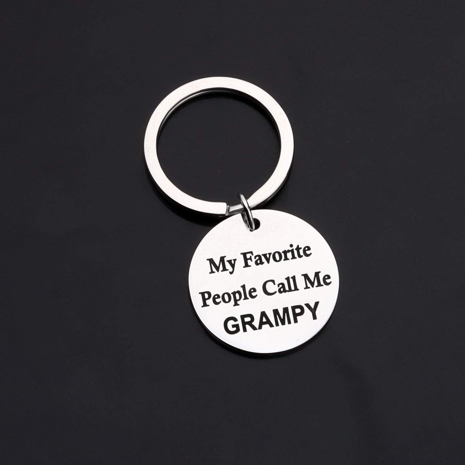 Father's Day gift Grampy Gift My Favorite People Call Me Grampy Keychain Grandpa Gift Grandfather Gift