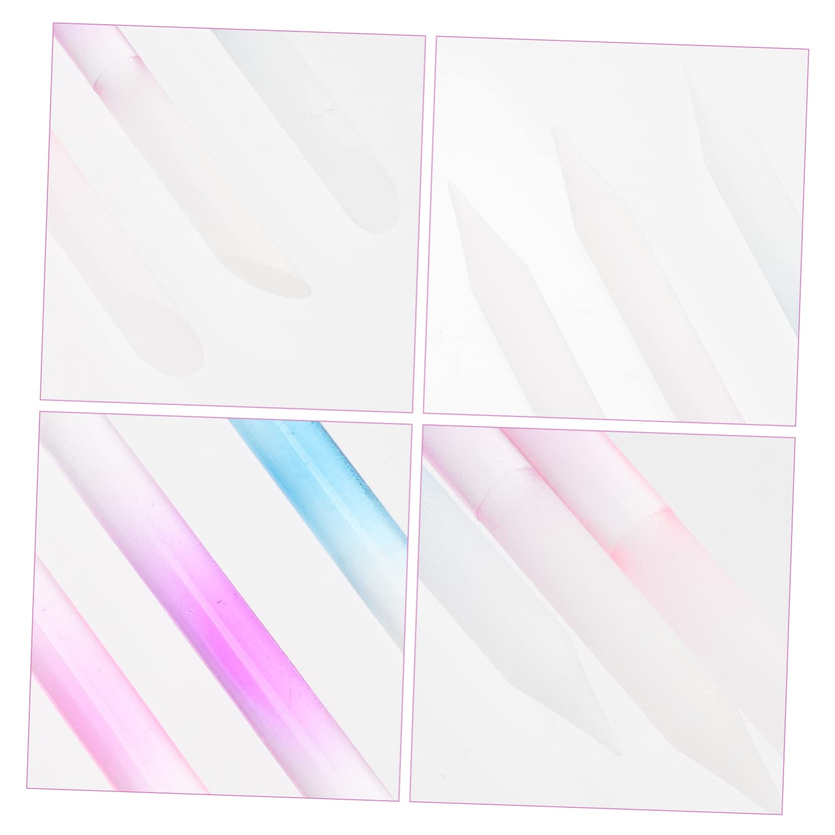 Healvian 18piezas Limaduras De Uñas De Vidrio Coloridas Herramientas De Manicura Para Pulido y Cuidado De Cutículas Accesorios Prácticos Para Arte De Uñas