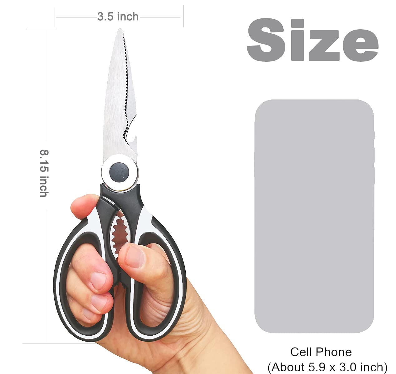 Forbici da cucina Sharp BESTWYA multiuso forbici da cucina in acciaio inox resistente (confezione da 4)