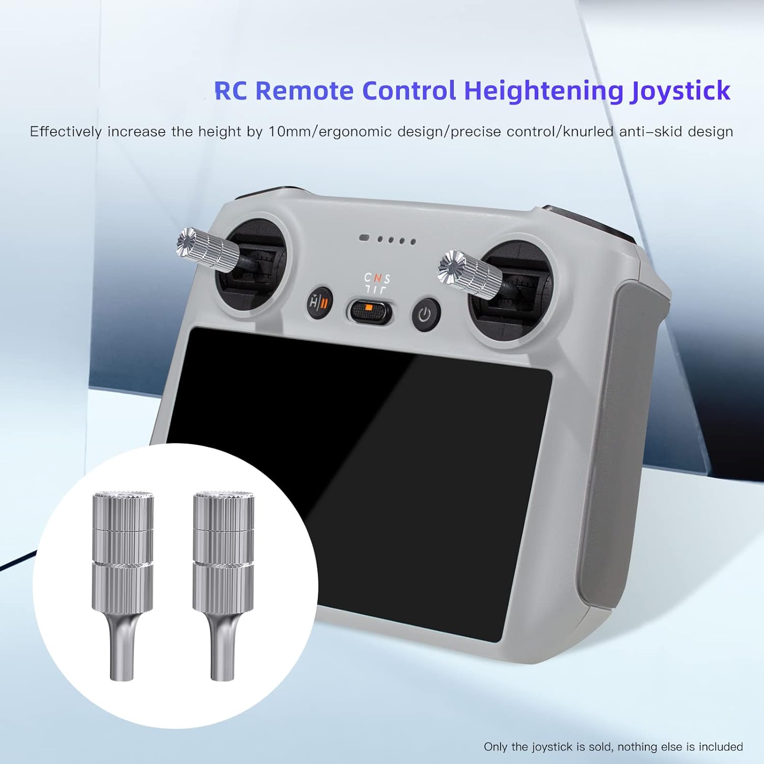 2PCS/Pair Joystick Replacement, Controller Joysticks Compatible for DJI Mini3 Pro RC with Screen Remote Control Extended Thumb Rocker Sticks for Drone Remote Controller with Storage Box
