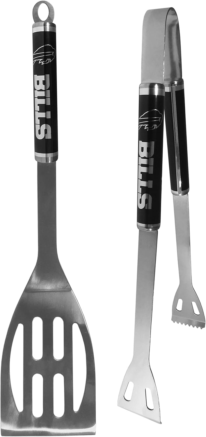 Siskiyou Sports NFL Buffalo Bills 2 pc Black BBQ Set, One Size, Black