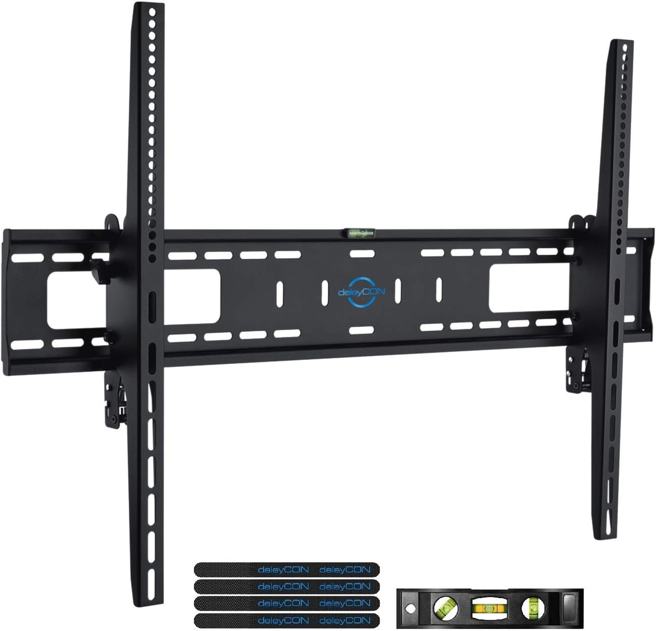 deleyCON Universal TV Wall Mount 60"-100" Inch (152-254cm) Tiltable - 75Kg - Up to VESA 900x600 - Plasma LCD LED OLED TFT Curved TV Mount