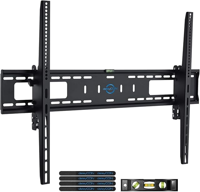 deleyCON Universal Uchwyt Naścienny TV & Monitor 60"-100" (152-254cm) Uchylny - do 75Kg do VESA 900x600 - Telewizor Plazmowy LCD LED OLED TFT CURVED Uchwyt