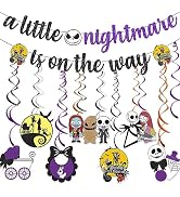 Welcome Baby Halloween Banner - Pink Glitter Ghost Pumpkin Baby Shower Decorations - View #2