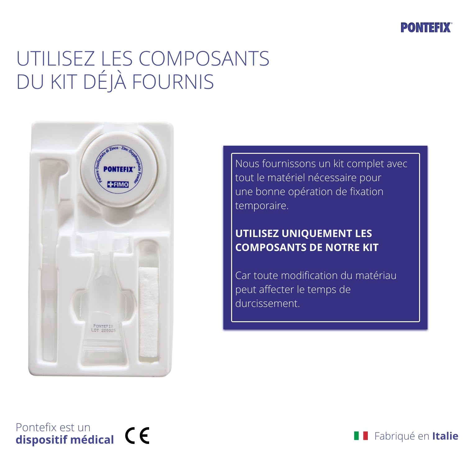 Ciment Dentaire, pour Resceller Couronnes ou Bridges- Fixe les Bridges, les Capsules Dentaires et les Dents Pivotantes
