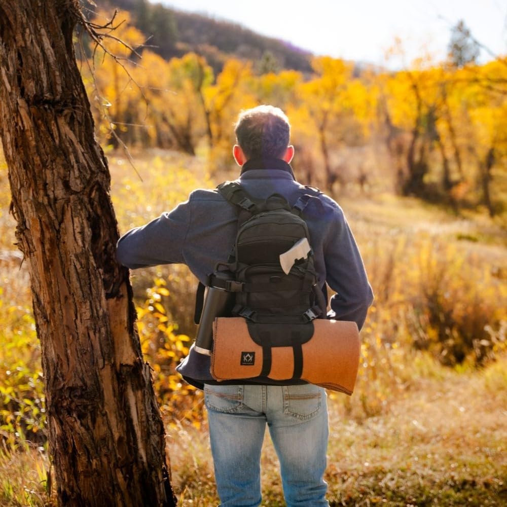 Arcturus Military Wool Blanket - Warm, Thick, Washable - Great for Outdoors, Camping, Stadium Blanket, Picnics, Travel - Car & Bushcraft Survival Kits