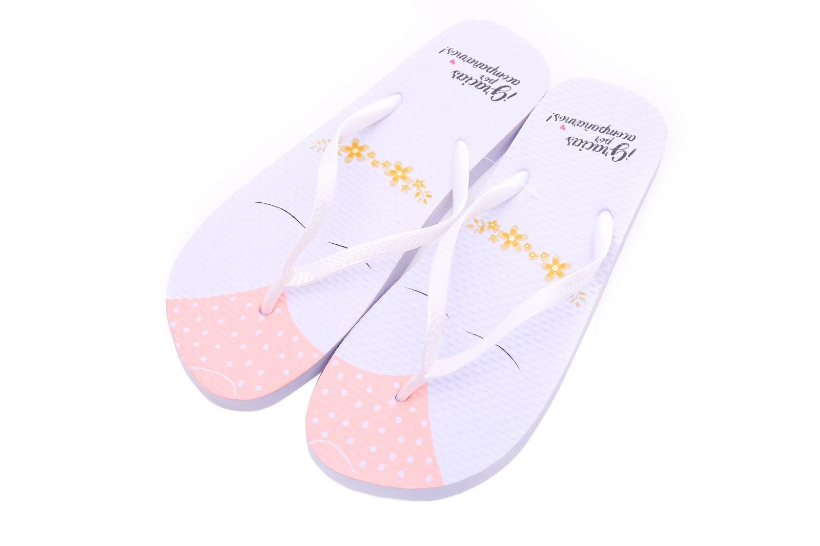 DISOK Lotto di 20 paia di infradito taglia 38 sposa matrimoni frase grazie per averci accompagnato, bianco, 38