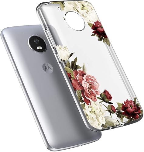 Miniatura 5 de Funda para Moto E4 (no compatible con E4 Plus), para Motorola E (4 generación) Funda transparente para niñas y mujeres, TPU suave a prueba de