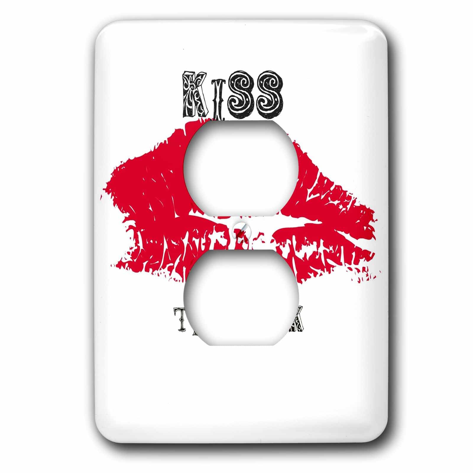 Couvercle de prise 2 prises Kiss The Cook plaque de finition cuisine