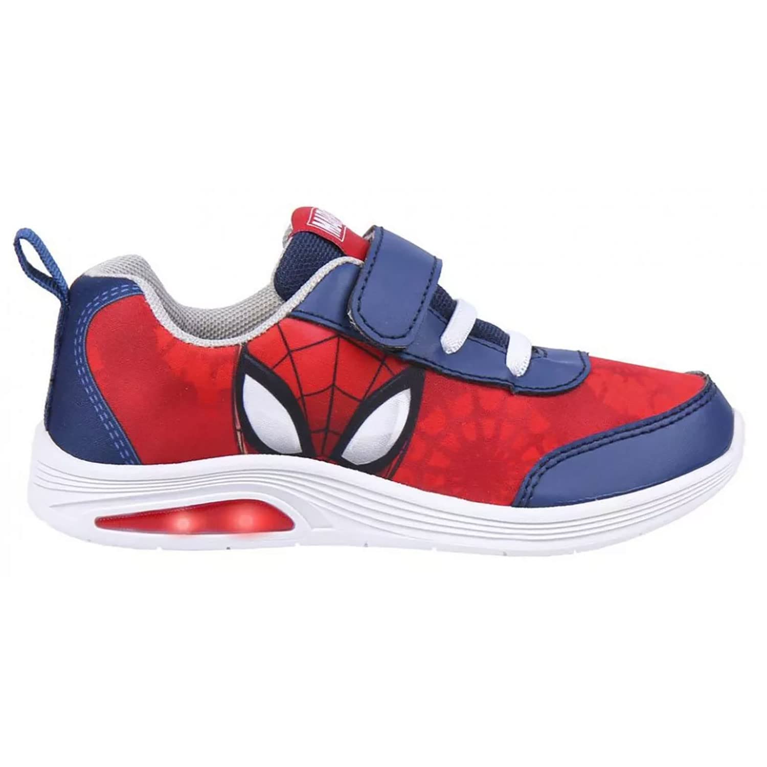Marvel Spiderman Zapatillas deportivas de velcro para niño con luces LED 4999